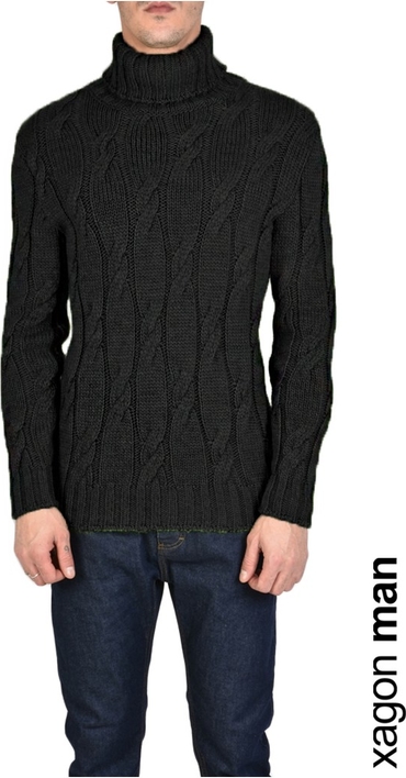 Sweter ubierzsie.com z golfem w stylu casual