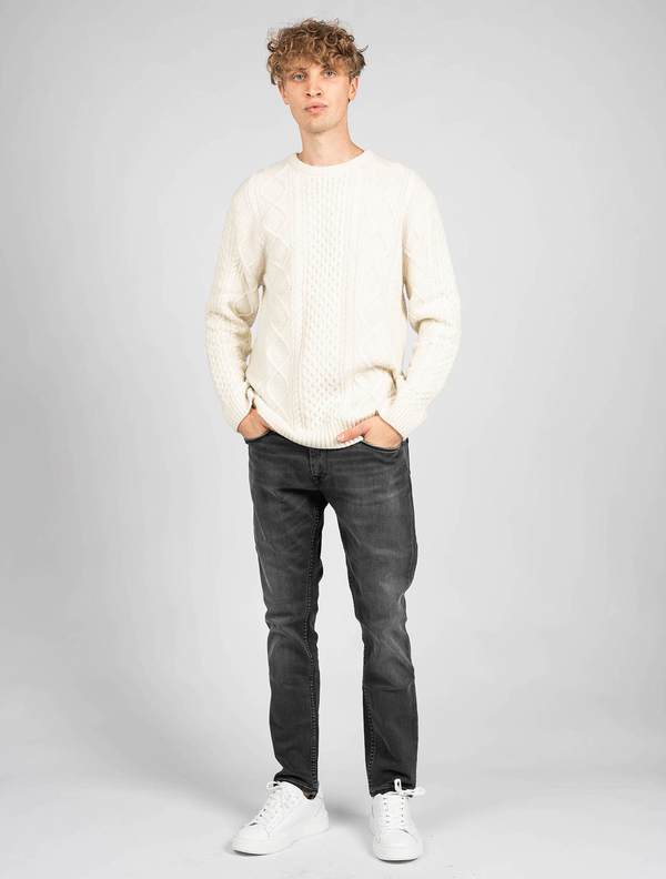 Sweter ubierzsie.com z okrągłym dekoltem w stylu casual
