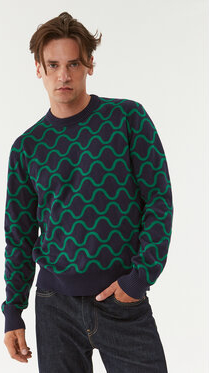 Sweter United Colors Of Benetton w młodzieżowym stylu z okrągłym dekoltem