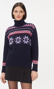 Sweter United Colors Of Benetton w stylu casual w bożonarodzeniowy wzór