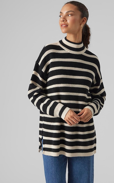 Sweter Vero Moda w stylu casual z bawełny