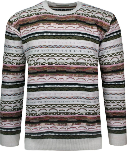 Sweter Yamak z okrągłym dekoltem w młodzieżowym stylu z tkaniny
