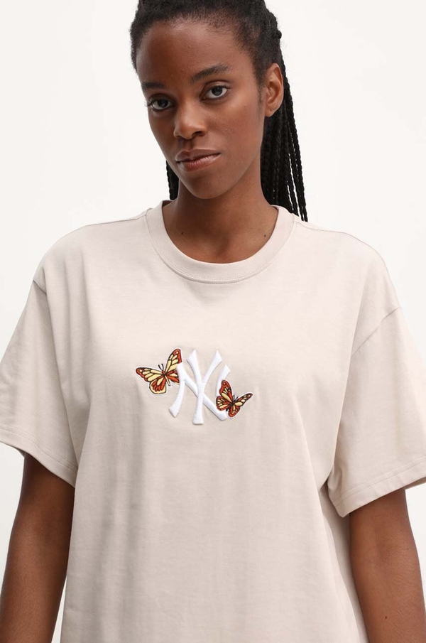 T-shirt 47 Brand z okrągłym dekoltem z krótkim rękawem z bawełny