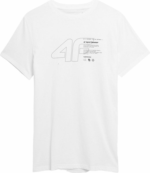 T-shirt 4F w młodzieżowym stylu z krótkim rękawem z dzianiny