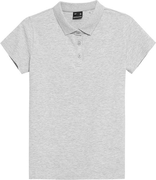 T-shirt 4F w stylu casual z dekoltem w kształcie litery v z krótkim rękawem