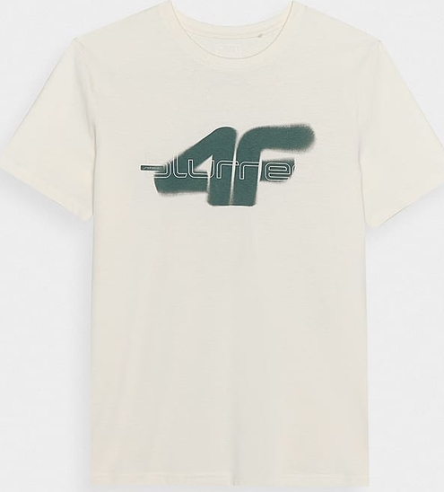 T-shirt 4F z bawełny w młodzieżowym stylu z krótkim rękawem