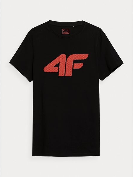 T-shirt 4F z krótkim rękawem z nadrukiem w stylu klasycznym