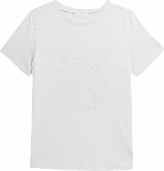 T-shirt 4F z okrągłym dekoltem z krótkim rękawem