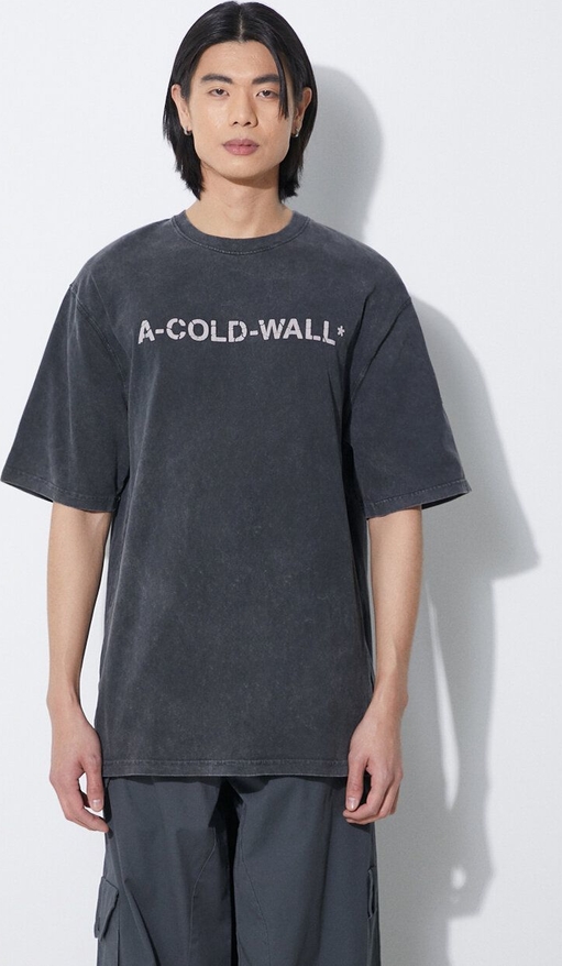 T-shirt A-cold-wall* z nadrukiem z krótkim rękawem w młodzieżowym stylu