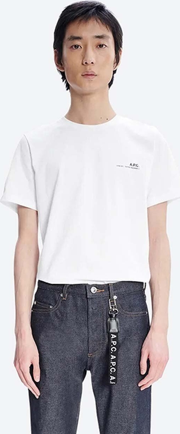 T-shirt A.P.C. w stylu casual z krótkim rękawem z nadrukiem