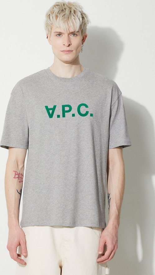 T-shirt A.P.C. z bawełny z nadrukiem