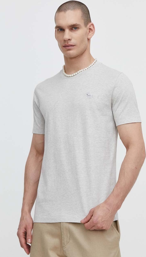 T-shirt Abercrombie & Fitch z bawełny z krótkim rękawem w stylu casual