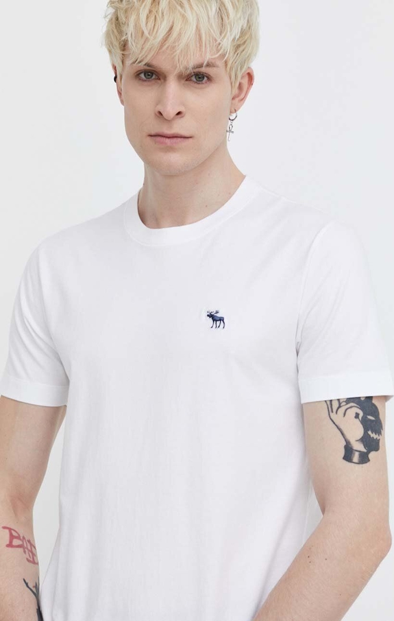 T-shirt Abercrombie & Fitch z krótkim rękawem z bawełny