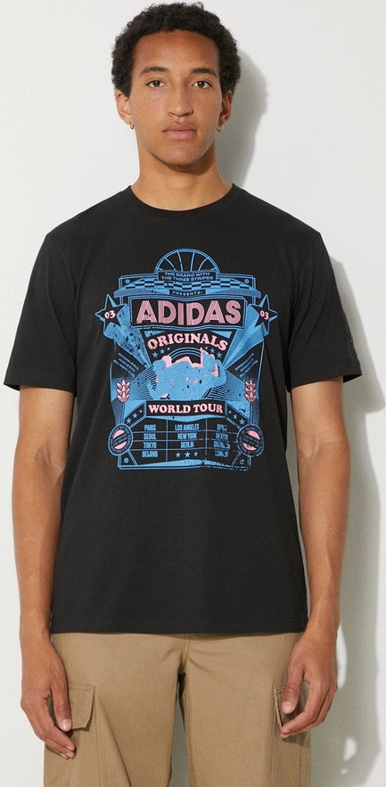 T-shirt Adidas Originals w street stylu z bawełny