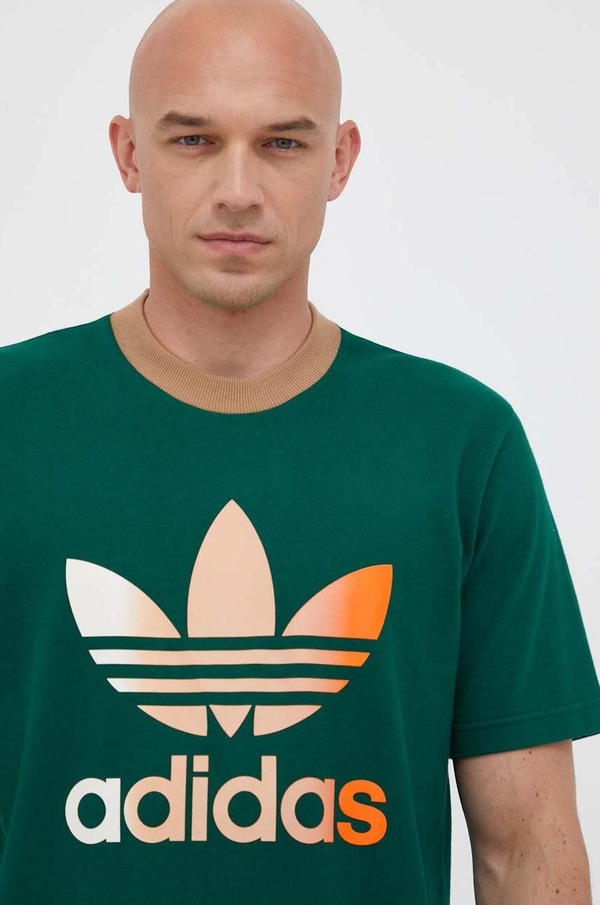 T-shirt Adidas Originals z bawełny z krótkim rękawem