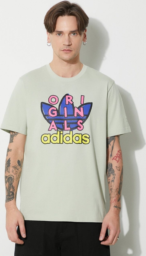 T-shirt Adidas Originals z nadrukiem z krótkim rękawem