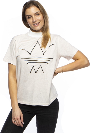 T-shirt Adidas Originals z okrągłym dekoltem w sportowym stylu z bawełny