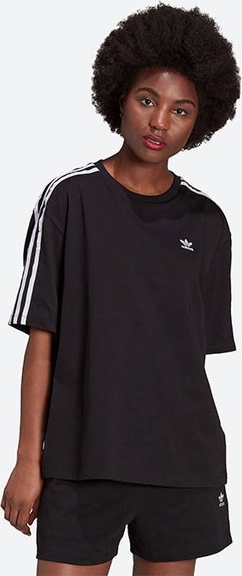 T-shirt Adidas Originals z okrągłym dekoltem w sportowym stylu z krótkim rękawem