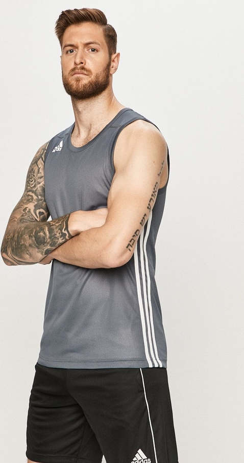 T-shirt Adidas Performance z krótkim rękawem w sportowym stylu z nadrukiem