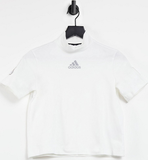 T-shirt Adidas Performance z krótkim rękawem z golfem