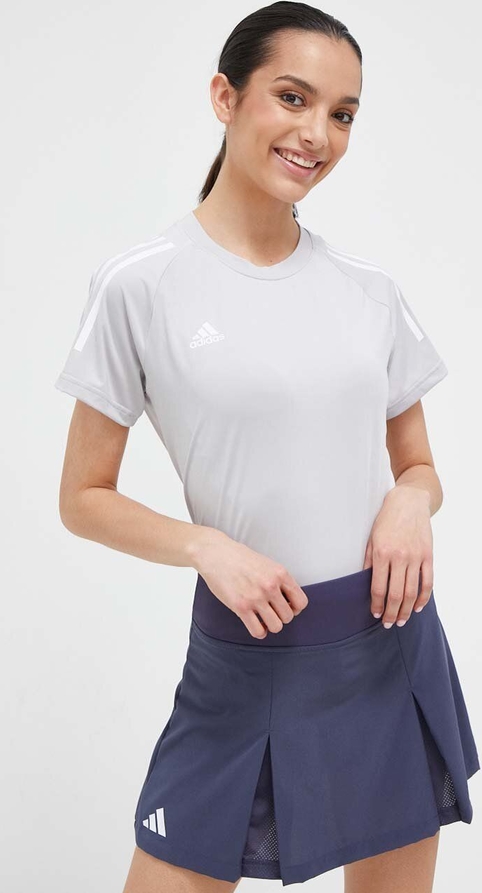 T-shirt Adidas Performance z okrągłym dekoltem w sportowym stylu