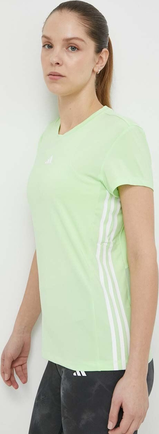 T-shirt Adidas Performance z okrągłym dekoltem w stylu casual z krótkim rękawem