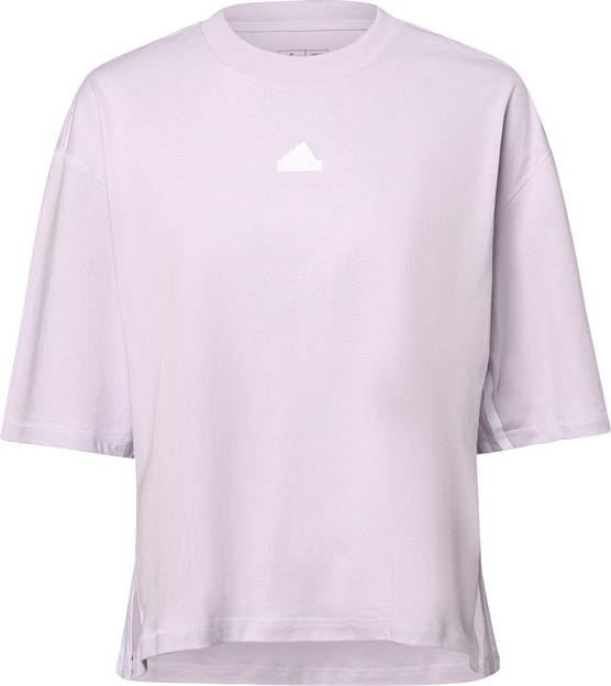 T-shirt Adidas Sportswear z krótkim rękawem z bawełny z okrągłym dekoltem