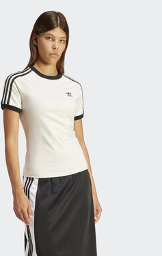 T-shirt Adidas w sportowym stylu z krótkim rękawem z okrągłym dekoltem