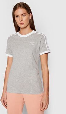 T-shirt Adidas w sportowym stylu z okrągłym dekoltem