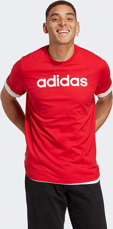 T-shirt Adidas z bawełny z krótkim rękawem