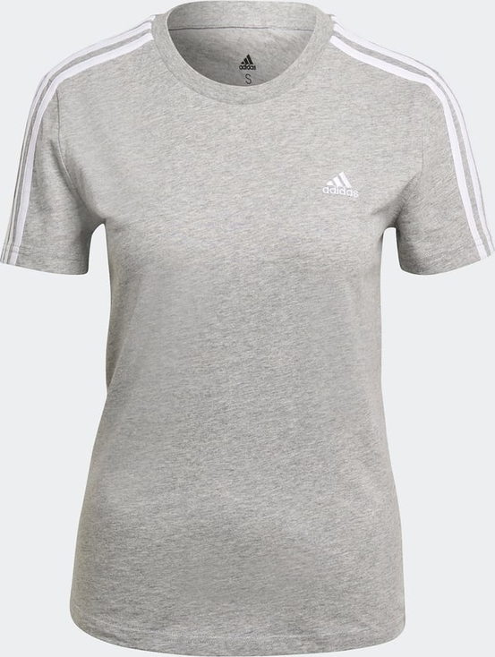 T-shirt Adidas z bawełny z krótkim rękawem z okrągłym dekoltem