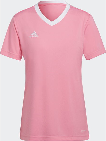 T-shirt Adidas z dżerseju w sportowym stylu z krótkim rękawem