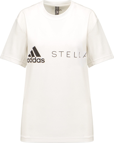 T-shirt Adidas z krótkim rękawem z bawełny w sportowym stylu