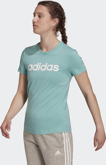 T-shirt Adidas z krótkim rękawem z dresówki