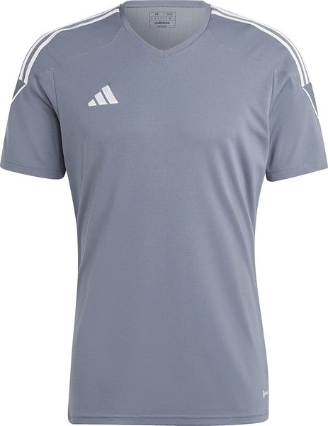 T-shirt Adidas z krótkim rękawem z dżerseju w sportowym stylu