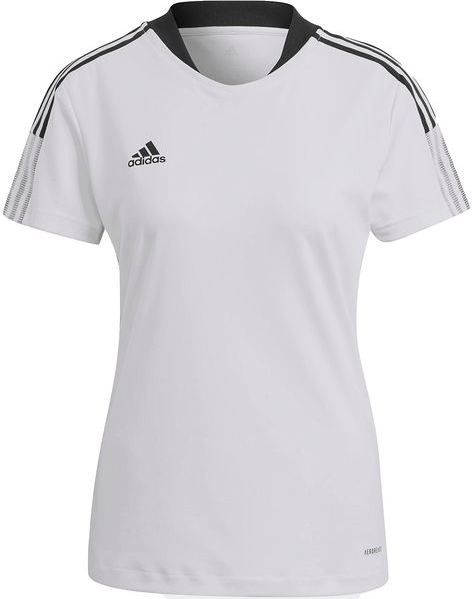T-shirt Adidas z krótkim rękawem z dżerseju z okrągłym dekoltem