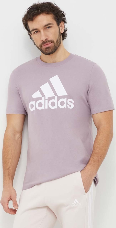 T-shirt Adidas z krótkim rękawem z nadrukiem