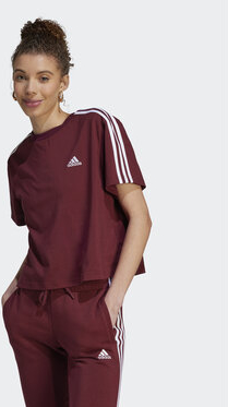 T-shirt Adidas z okrągłym dekoltem z krótkim rękawem z dżerseju