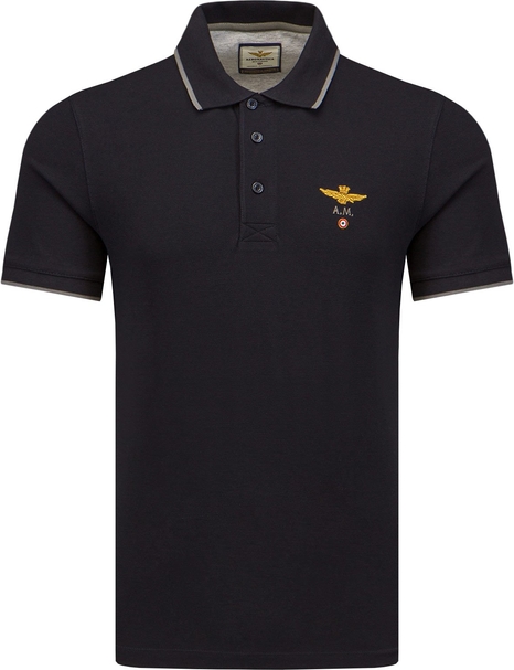T-shirt Aeronautica Militare w stylu klasycznym z bawełny
