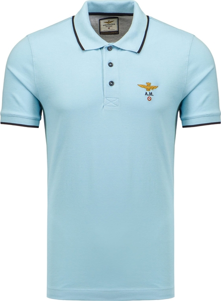 T-shirt Aeronautica Militare w stylu klasycznym z tkaniny
