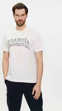 T-shirt Aeronautica Militare z krótkim rękawem w młodzieżowym stylu