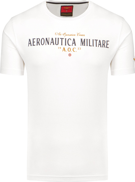 T-shirt Aeronautica Militare z krótkim rękawem z bawełny