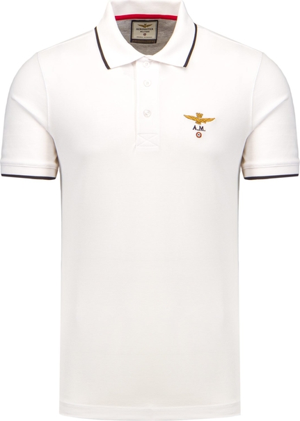 T-shirt Aeronautica Militare z tkaniny w stylu klasycznym
