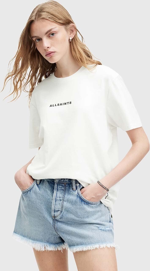 T-shirt AllSaints w młodzieżowym stylu