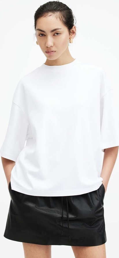 T-shirt AllSaints w stylu casual z krótkim rękawem z okrągłym dekoltem