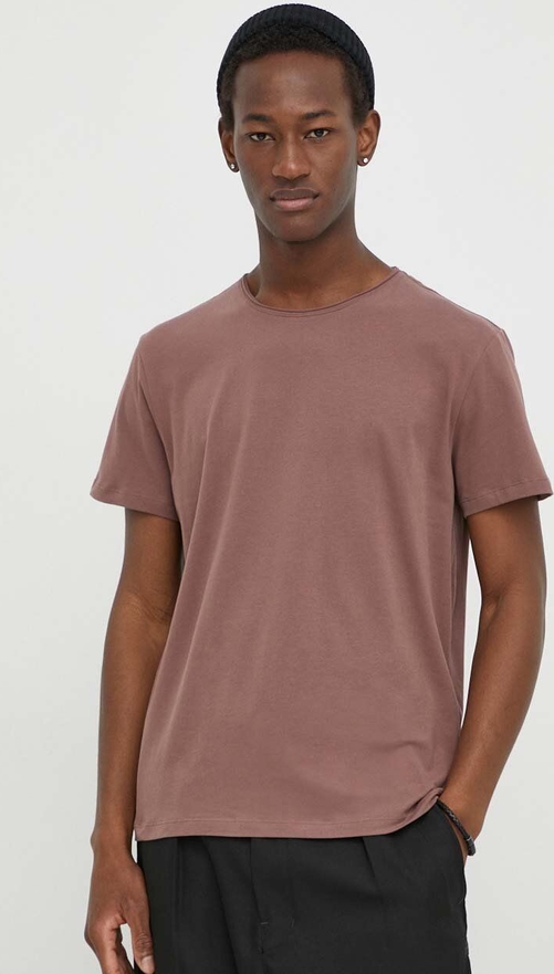 T-shirt AllSaints z krótkim rękawem z bawełny w stylu casual