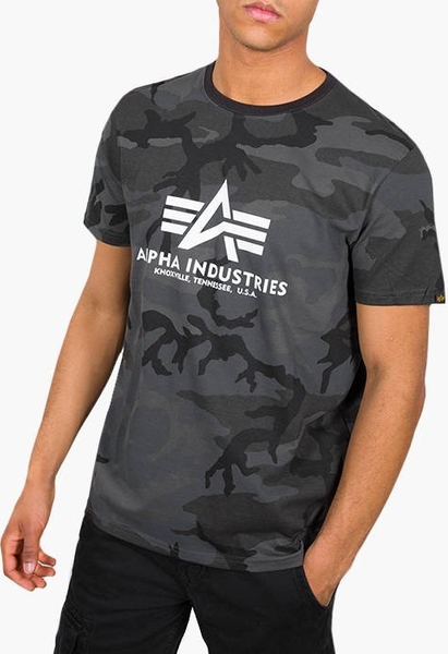 T-shirt Alpha Industries z krótkim rękawem w młodzieżowym stylu