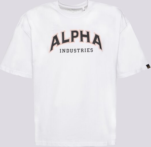 T-shirt Alpha Industries z krótkim rękawem w street stylu