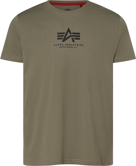T-shirt Alpha Industries z nadrukiem z krótkim rękawem z dżerseju