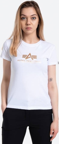 T-shirt Alpha Industries z okrągłym dekoltem w stylu casual